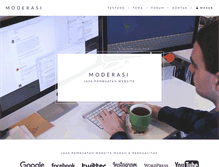 Tablet Screenshot of moderasi.com